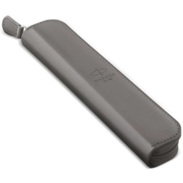 Etui skóropodobne PARKER pojedyncze na pióro lub długopis szare zamykane ZIP POUNCH 2217021 Etui skóropodobne PARKER pojedyncze na pióro lub długopis szare zamykane ZIP POUNCH 2217021