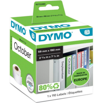 Etykieta DYMO na segregator duża 59x190 99019 S0722480 Etykieta DYMO na segregator duża 59x190 99019 S0722480