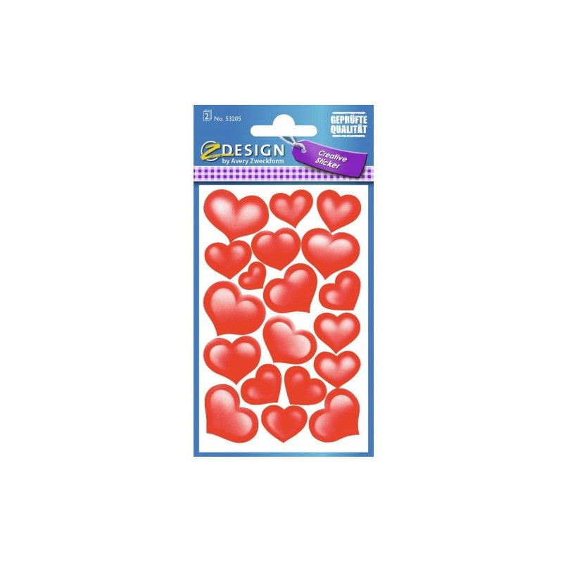 Naklejki SERCA-papier błyszczą 53205 ZF AVERY ZWECKFORM