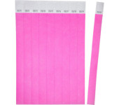 Opaski na rękę 256x19mm (50 arkuszy || 500 opasek) neonowe różowe TYVPK-50 AVERY