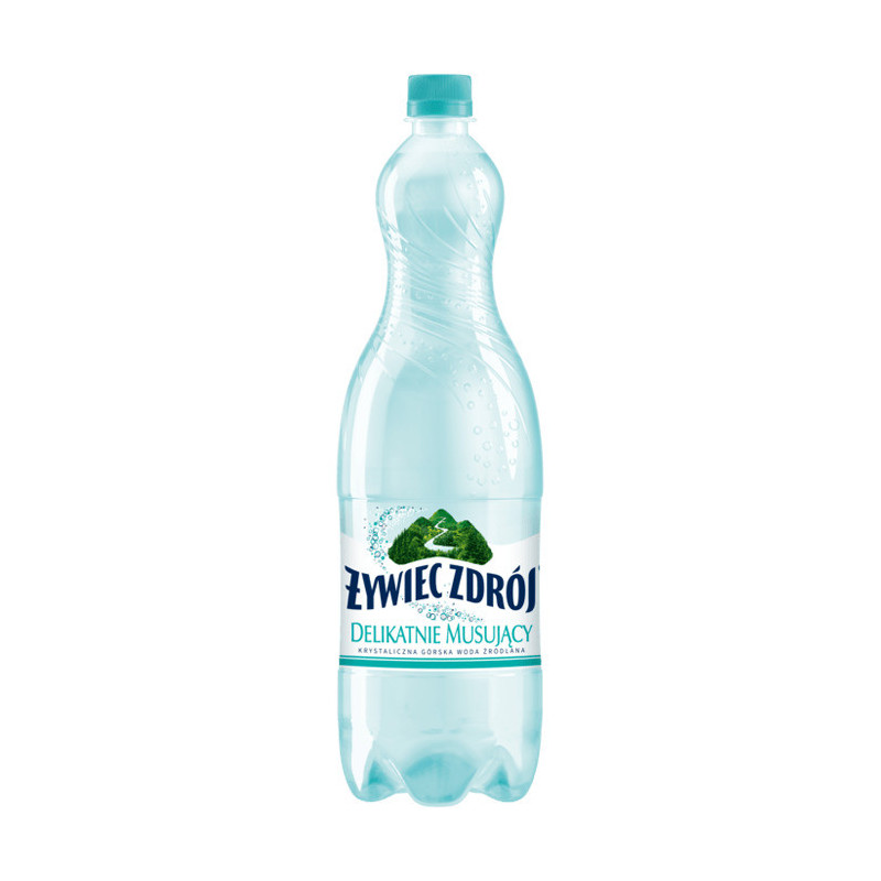 Woda źródlana ŻYWIEC ZDRÓJ 1,5L (6szt) delikatnie musująca