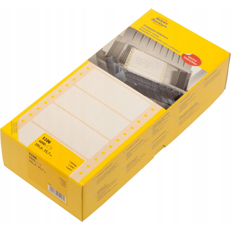 Etykiety ZF 101.6 35.7 5106 AVERY ZWECKFORM