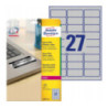 Etykiety Heavy Duty 63.5x29.6mm srebrne poliestrowe L6011-20szt AVERY ZWECKFORM