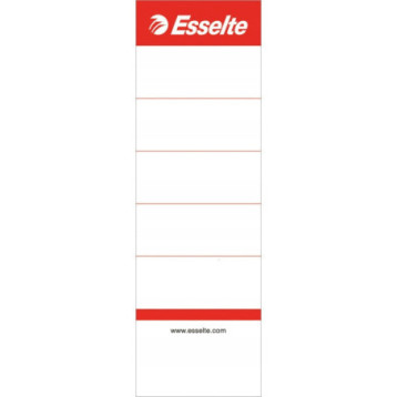 Etykiety grzbietowe do segregatorów 75mm (szerokość 50mm) białe 10sztuk 810801 ESSELTE