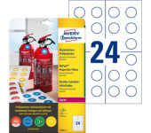 Tabliczki inspekcyjne NoPeel 30mm 240szt. L7802-10 białe AVERY ZWECKFORM