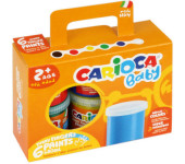 Farba tempera do malowania palcami 6kl 80ml CARIOCA 170-2275 KO023