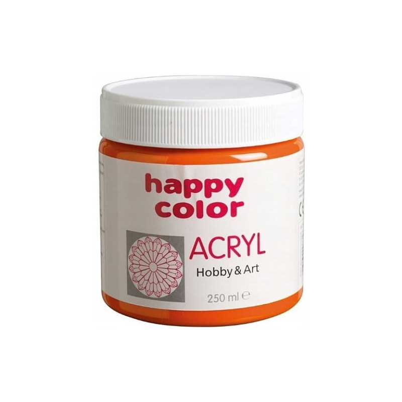 Farba akrylowa 250ml pomarańczowa HA 7370 0250-4 Happy Color