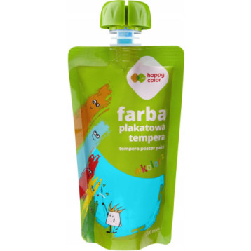 Farba plakatowa tempera turkusowa 100ml HA 3310 0100-39 HAPPY COLOR