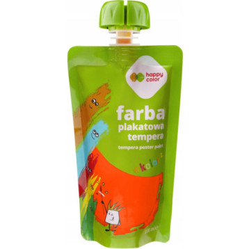 Farba plakatowa tempera neonowa pomarańczowa 100ml HA 3310 0100-04 HAPPY COLOR Farba plakatowa tempera neonowa pomarańczowa 100ml HA 3310 0100-04 HAPPY COLOR