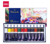Farby akwarelowe FINENOLO 12 kolorów 12ml tuba EC19-12 DELI