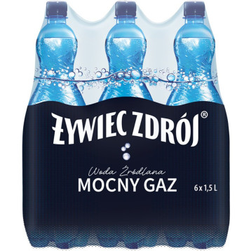 Woda źródlana ŻYWIEC ZDRÓJ 1.5L (6szt) mocno gazowana Woda źródlana ŻYWIEC ZDRÓJ 1.5L (6szt) mocno gazowana
