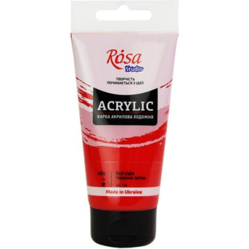 Farba akrylowa Rosa Studio 75ml RED LIGHT 404 Farba akrylowa Rosa Studio 75ml RED LIGHT 404