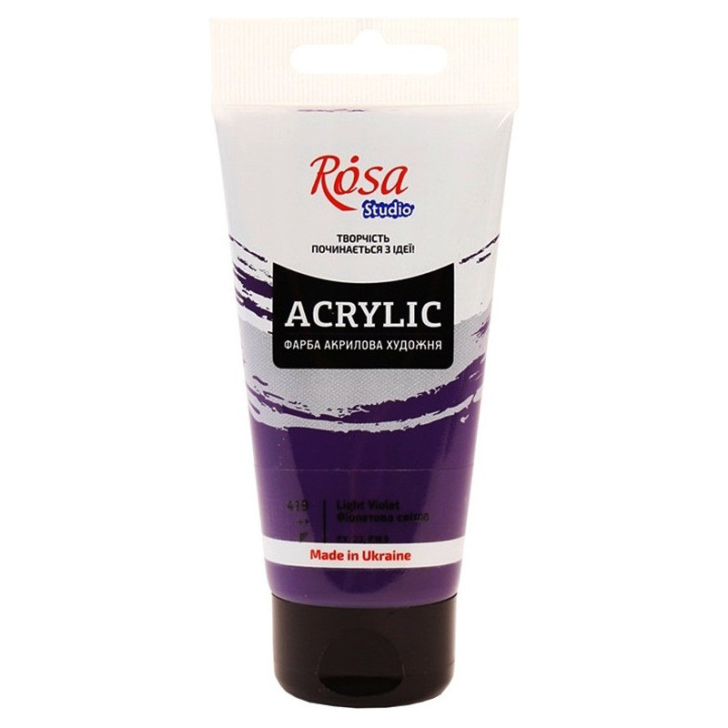 Farba akrylowa Rosa Studio 75ml LIGHT VIOLET 419