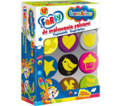 Farba dla dzieci do malowania palcami Zestaw 12 kolorów x 15ml BAMBINO St.Majewski