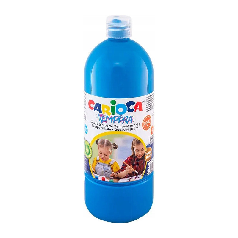 Farba CARIOCA TEMPERA 1000ml niebieska/cyan 170-1442 / 170-2640