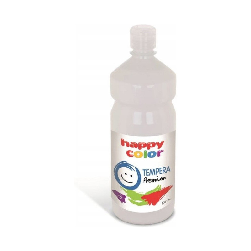 Farba TEMPERA Premium 1000ml biała HAPPY COLOR 3310 1000-0