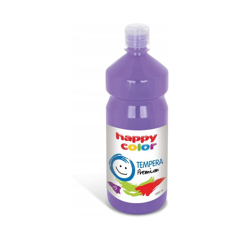 Farba TEMPERA Premium 1000ml lawendowa HAPPY COLOR 3310 1000-62