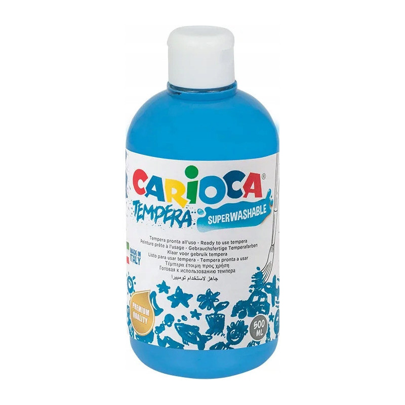 Farba TEMPERA j. niebieska CARIOCA 500ml 170-2664