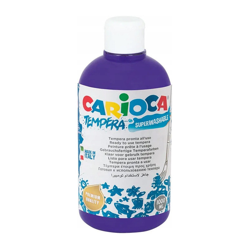 Farba TEMPERA fioletowa CARIOCA 500ml 40427/18