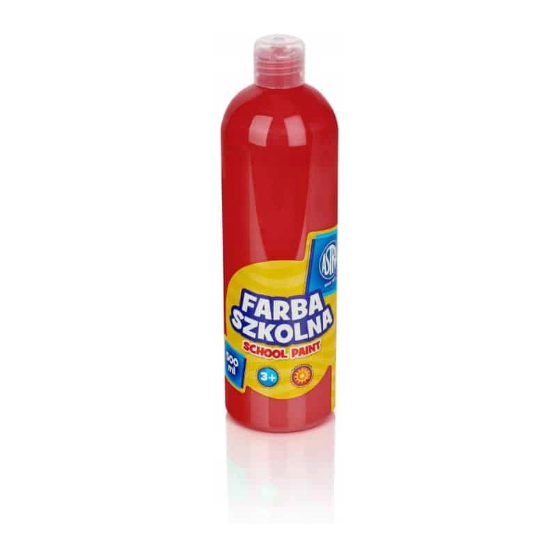 Farba szkolna Astra 500 ml - czerwona 83410921 ASTRA