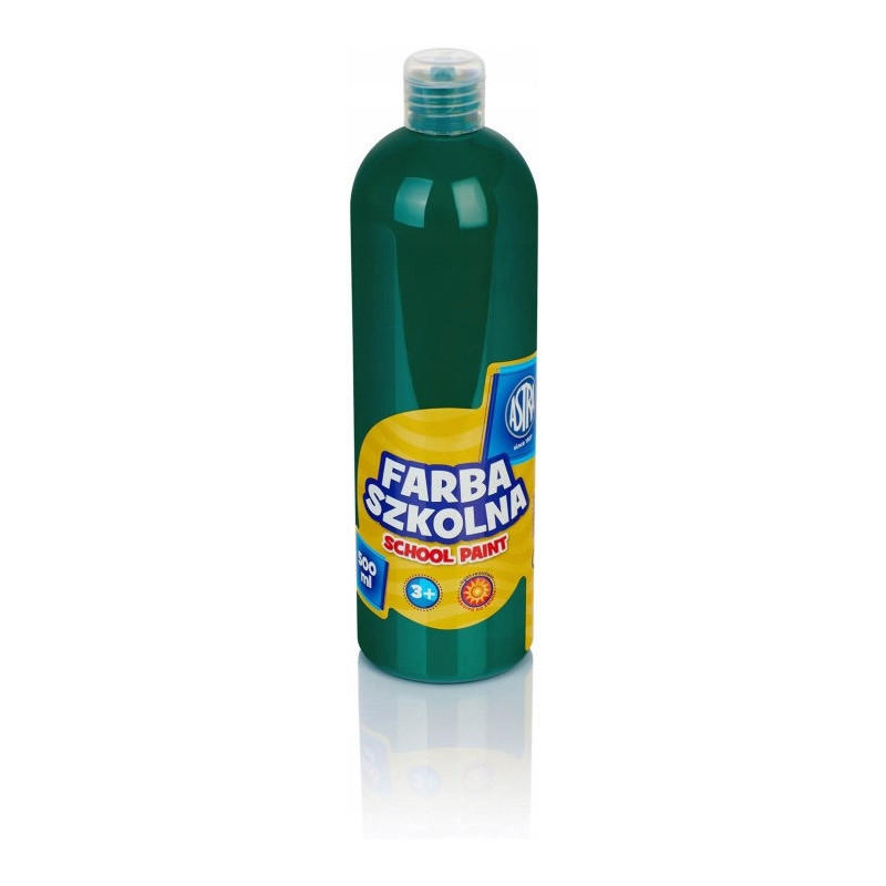 Farba plakatowa w tubkach 500ml szkolna zielona ciemna 301109005 ASTRA