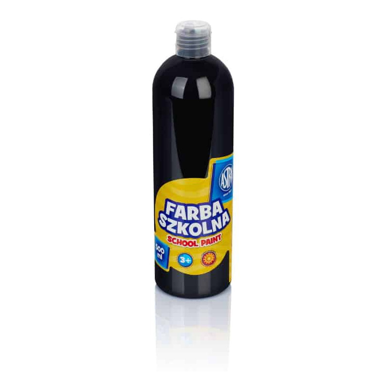 Farba plakatowa szkolna 500ml czarna 83410905 ASTRA