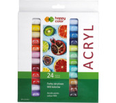 Farba akrylowa zestaw 24 kolorów, 12ml HA 7370 0012-K24 HAPPY COLOR