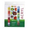 Farba akrylowa zestaw 24 kolorów, 12ml HA 7370 0012-K24 HAPPY COLOR