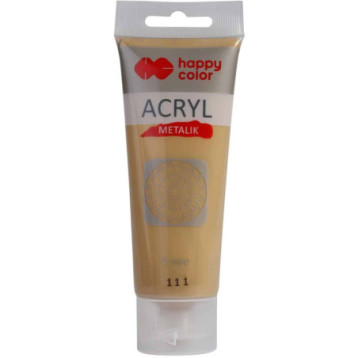 Farba akrylowa 75ml czyste złoto metallik HA 7370 0075-111 HAPPY COLOR Farba akrylowa 75ml czyste złoto metallik HA 7370 0075-111 HAPPY COLOR
