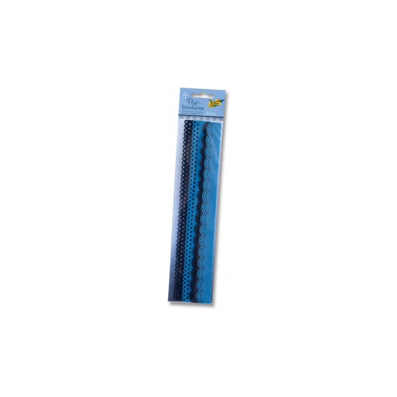Filcowa koranka-wstążka 30cm mix nieb. 4szt. FO 52193 FOLIA