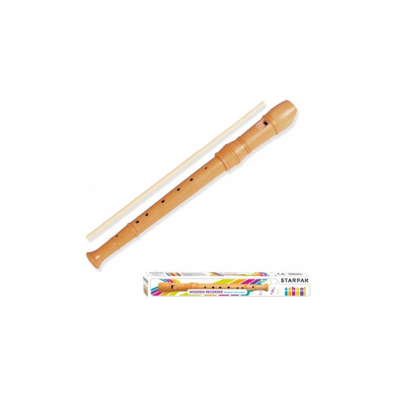 Flet drewniany prosty 8 otworów 1471 STARPAK