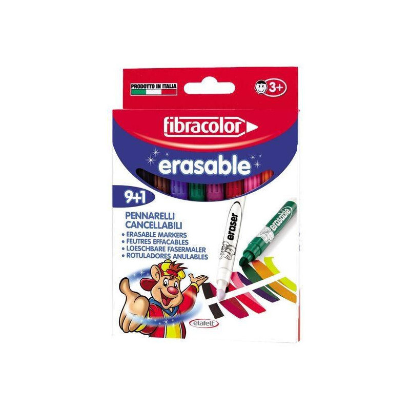 Flamastry wymazywalne MAGIC 9+1 FIBRACOLOR 580MA10P