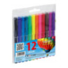 Flamastry FRIENDS fibre pens 12kolorów 160-1382 GRAND