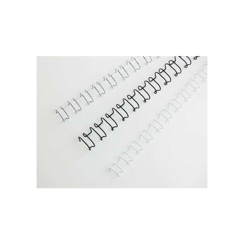 Grzbiety drutowe GBC A4 21L 10mm SLV (100szt) IB160837