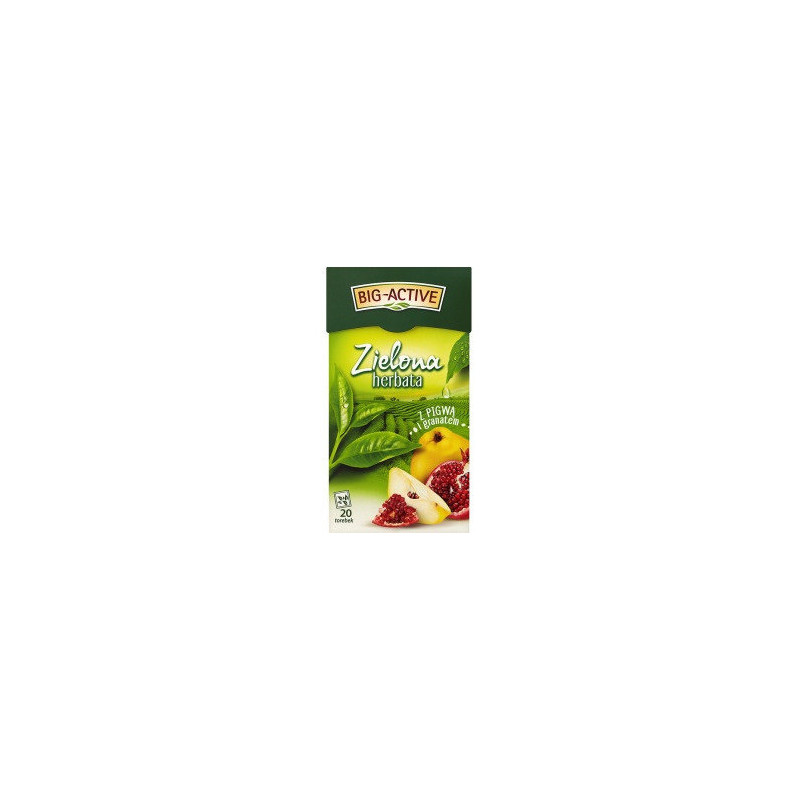 Herbata BIG-ACTIVE zielona (20 torebek) PIGWA-GRANAT Herbata BIG-ACTIVE zielona (20 torebek) PIGWA-GRANAT