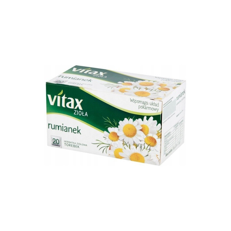 Herbata VITAX zioła (20 torebek x 1,5g) RUMIANEK bez zawieszki