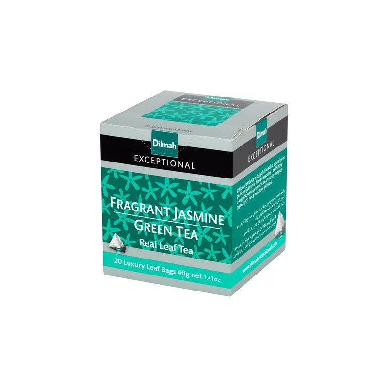 Herbata DILMAH Exceptional (20 torebek 2g) zielona z kwiatami jaśminu Herbata DILMAH Exceptional (20 torebek 2g) zielona z kwiatami jaśminu