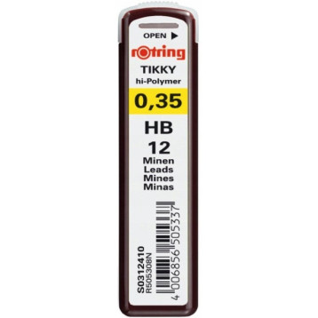 Grafity 0.35mm HB do ołówków automatycznych ROTRING S0312410 Grafity 0.35mm HB do ołówków automatycznych ROTRING S0312410