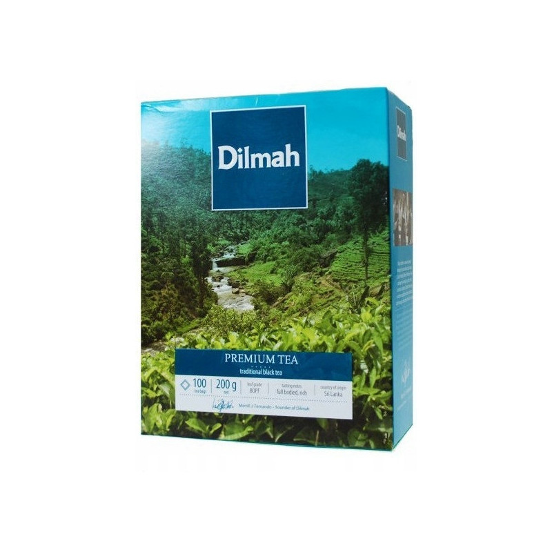 Herbata DILMAH PREMIUM TEA 100szt x2g RG100P PURE CEYLON czarna