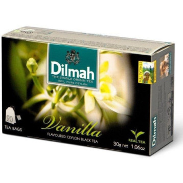 Herbata DILMAH (20 torebek) czarna z aromatem Wanilii Herbata DILMAH (20 torebek) czarna z aromatem Wanilii