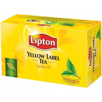 Herbata LIPTON YELLOW LABEL 50 torebek Herbata LIPTON YELLOW LABEL 50 torebek