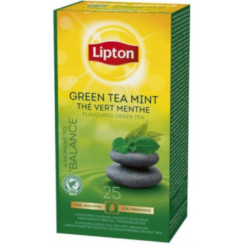 Herbata LIPTON BALANCE (25 kopert  1,3g) 32,5g zielona z aromatem Mięta