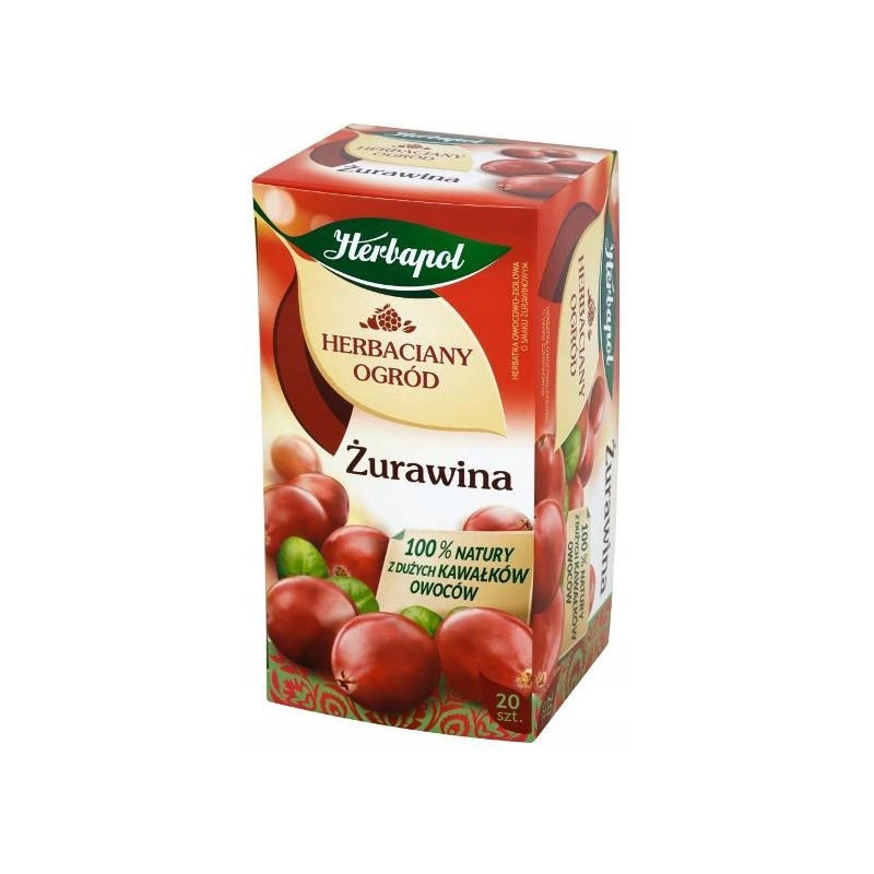 Herbata HERBAPOL owocowo-ziołowa (20 saszetek) Żurawina HERBACIANY OGRÓD