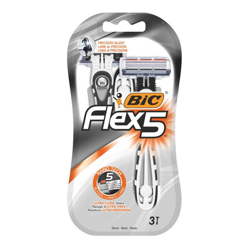 Maszynka do golenia BIC FLEX5 blister 3sztuki