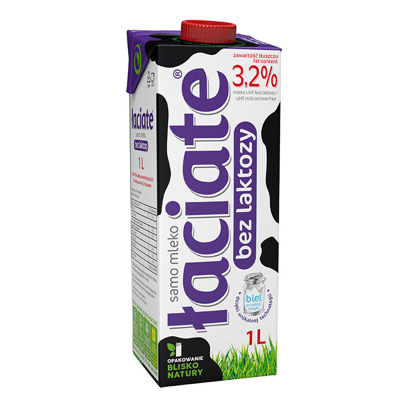 Mleko ŁACIATE UHT 3,2% 1l bez laktozy