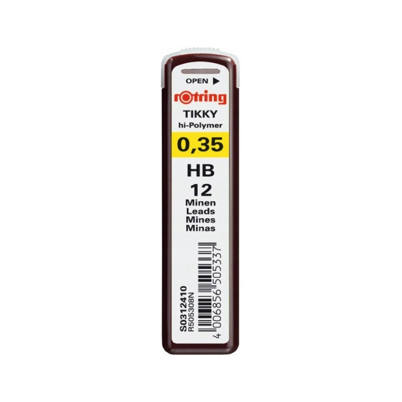 Grafity 0.35mm HB do ołówków automatycznych ROTRING S0312410