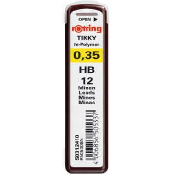 Grafity 0.35mm HB do ołówków automatycznych ROTRING S0312410 Grafity 0.35mm HB do ołówków automatycznych ROTRING S0312410