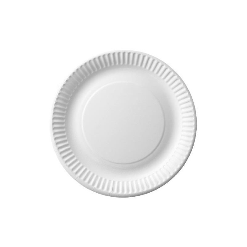 Talerz papierowy biały 18cm (100) 7500018 Think`n Pack