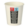 Kubek papierowy biały 100ml (100szt) śr.63mm 45029/27100