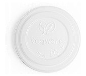 Pokrywka CPLA do kubka papierowego 100ml biała(50szt)VLID62-A1 100% bio